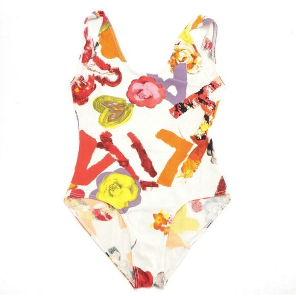 Vintage Chanel Graphic Print Tank Style Swimsuit, 1990s - Picture 1 of 7